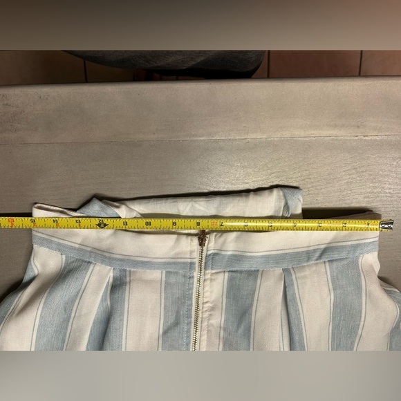 THE CLOTHING COMPANY BLUE AND WHITE STRIPED HIGH LOW DRESS - Picture 9 of 13